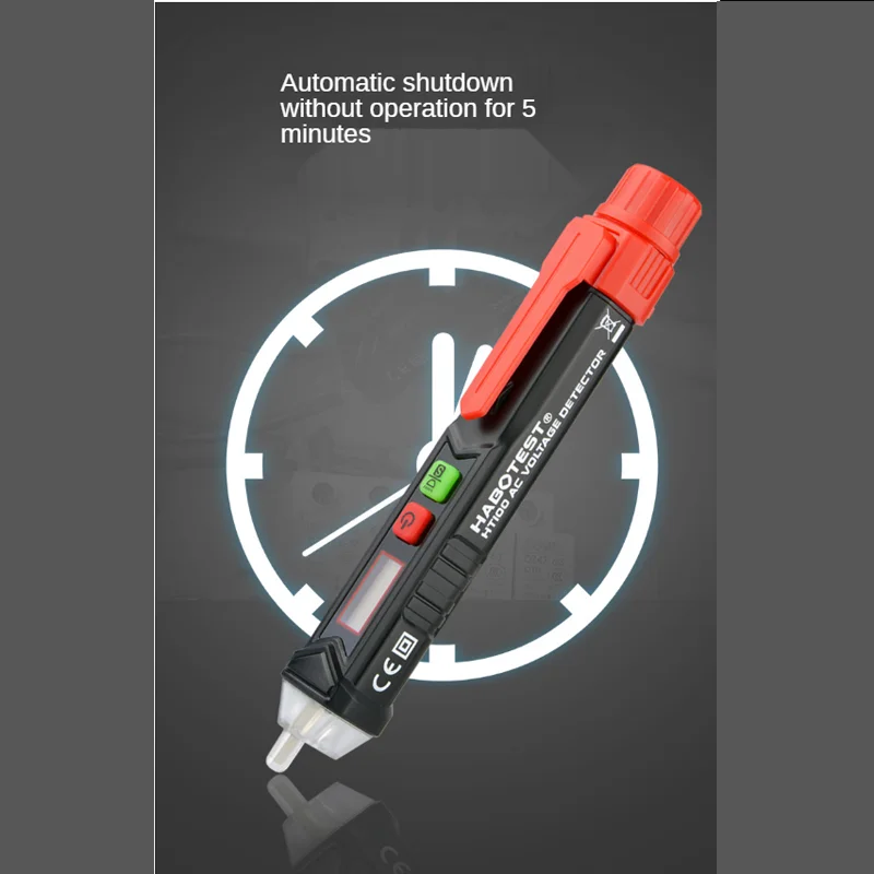 Фото Habotest - Бесконтактный измеритель напряжения Smartpen, HT100E, Сигнализация, DC, Тестер, Датчик №4