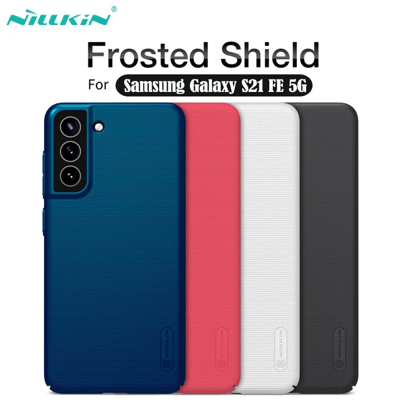 

Для Samsung Galaxy S21 FE 5G чехол Nillkin Super Frosted Shield Hard PC Protector Back Cover For Samsung S21 Ultra S21 Plus 5G