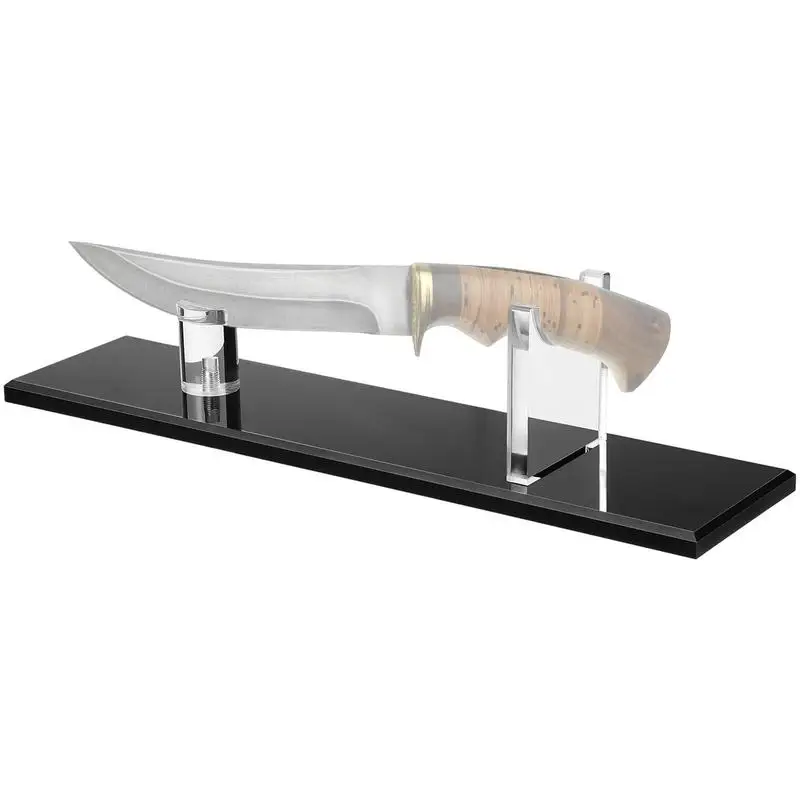 

Knives Display Holder Acrylic Transparent Knives Holder Fixed Blade Knives Collection Display Home Decor