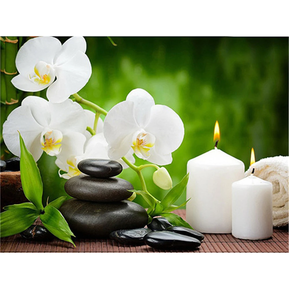 

Набор для алмазной вышивки «цветы орхидеи»