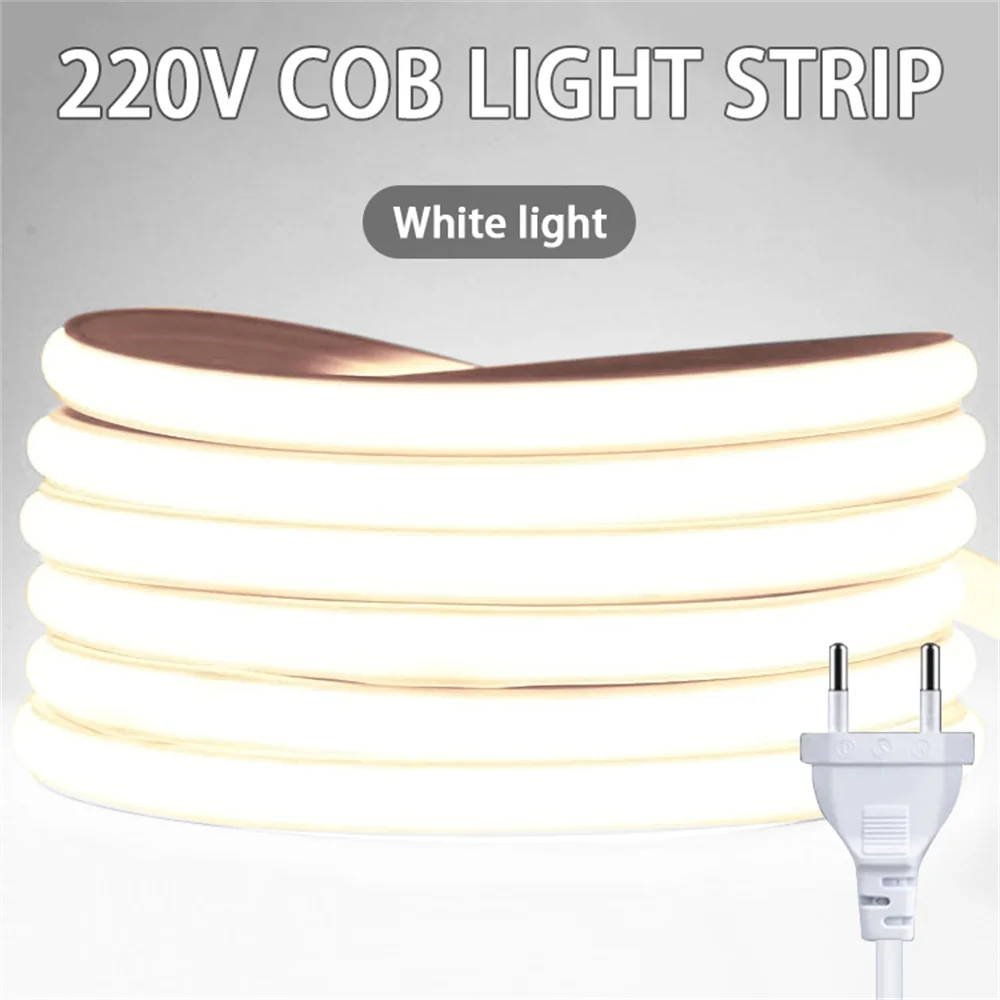 

Светодиодная лента COB 220В для освещения 10м
