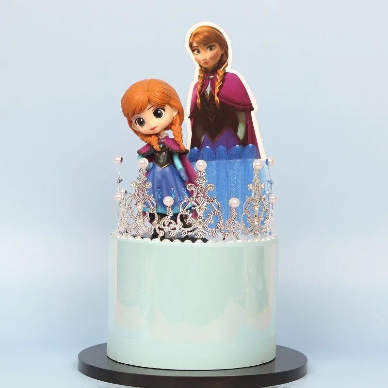 Пластиковые украшения для торта Disney топперы кексов флаг девочек украшение на