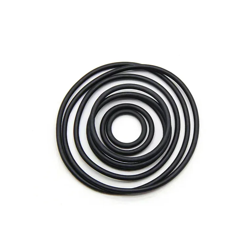 50pcs Black NBR O Rings CS1 2 3 4 mm OD 5~80mm Automobile Nitrile Rubber Washer Round Nontoxic Corrosion Oil Resist Seal Gasket