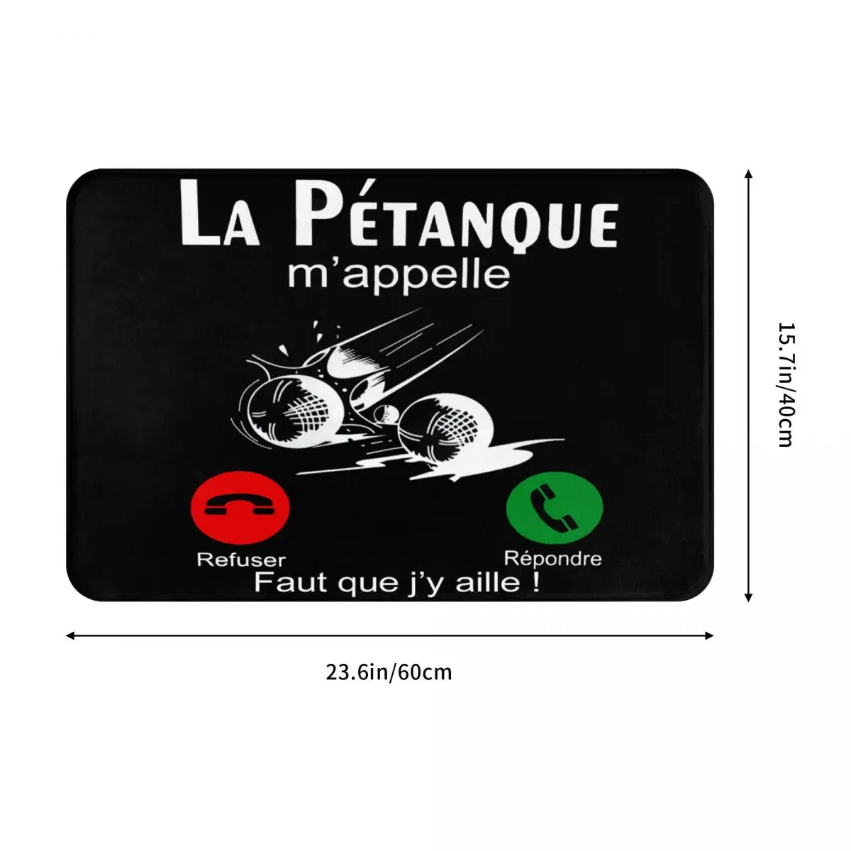 Персонализация La Petanque Mappelle Fete Cadeau Vacance Boule 40x60 см Ковер Полиэстеровые напольные