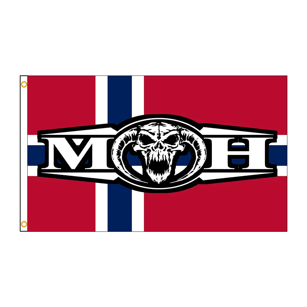 

ELECTION 90x150cm Norway Hardcore feel the beat terror mashup Masters of Hardstyle Angerfist logo flag