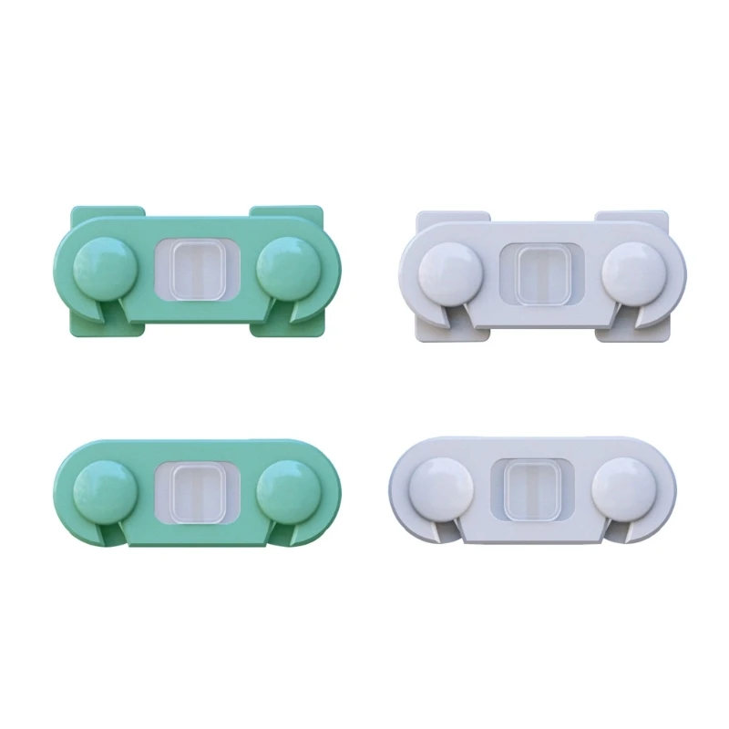 

Kids Safety Locks for Flat Door Baby Security Cabinet Locks Child Proof Refrigerator Locks Self-Adhesive Plastic Lock Wholesale