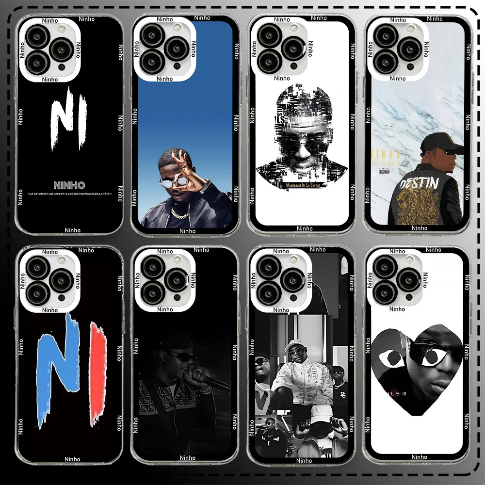 Чехол для телефона French Rapper Ninhos Samsung S25 S24 S23 S22 S21 S20 FE Note20 Note10 Plus Ultra Lite 5G прозрачный