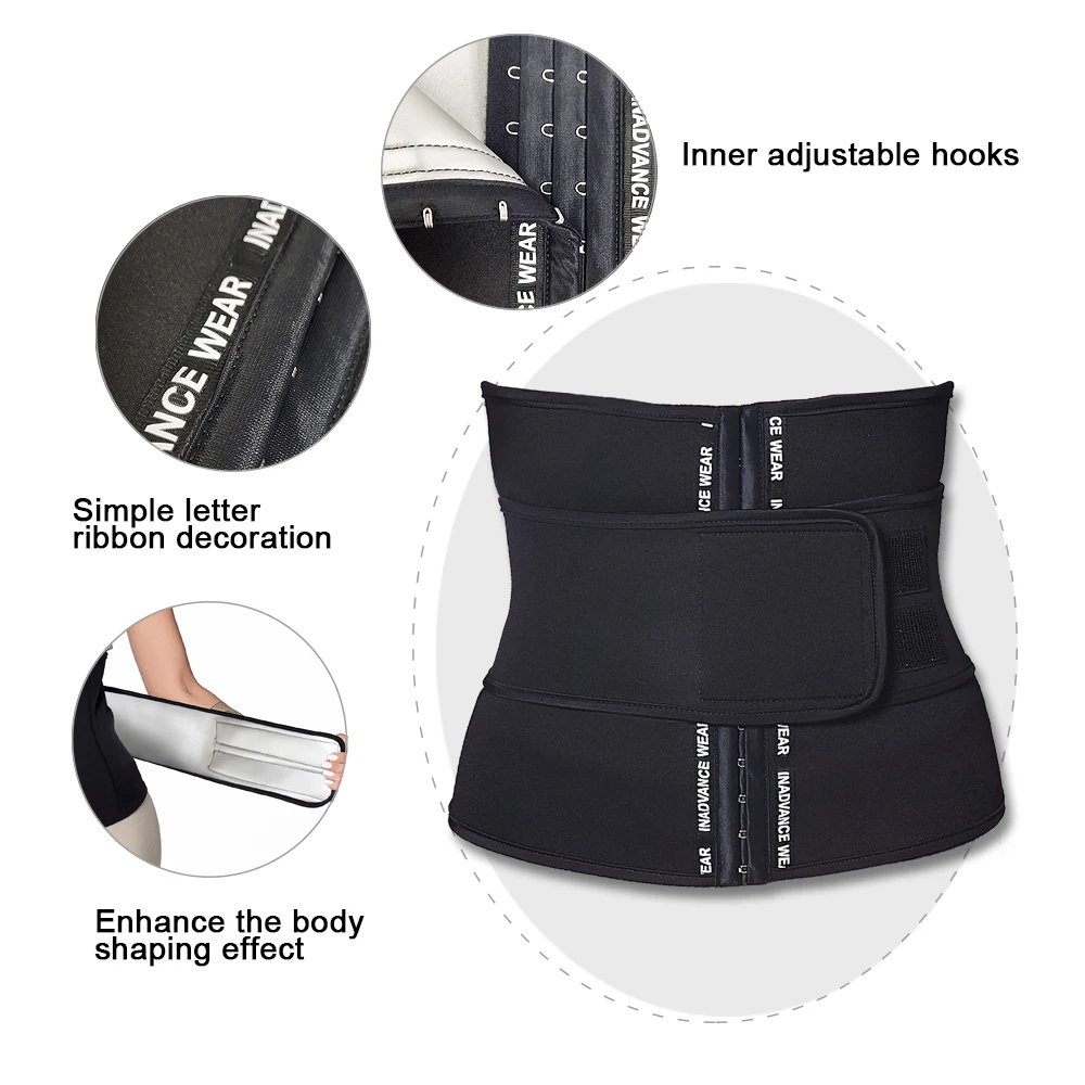 SEXYWG Neoprene Sweat Sauna Belt Women Waist Trainer Corset Fat Burning Weight Loss Belt Waist Cincher