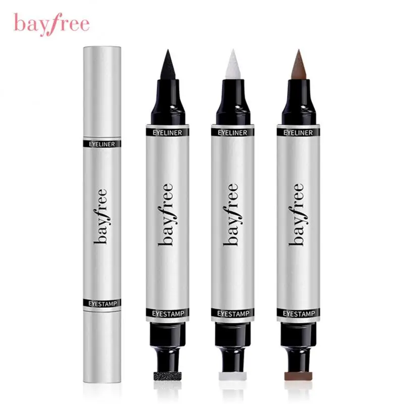 

Seal Stamp Liquid Eyeliner Pen Waterproof Fast Dry Long Lasting Not Blooming Double-ended Black Eye Liner Pencil Makeup Cosmetic