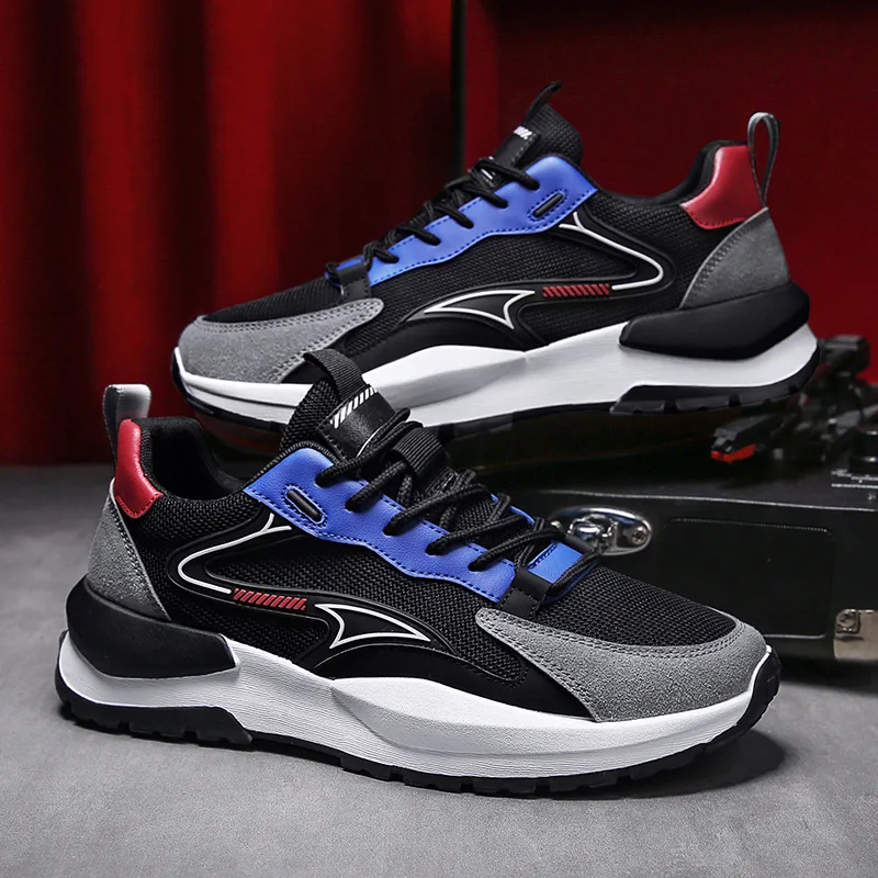 

2022Four Seasons Mesh Shoes Breathable Leisure Travel Shoes Spring Men's Shoes Outdoor Walking Sports Trendy Shoes New