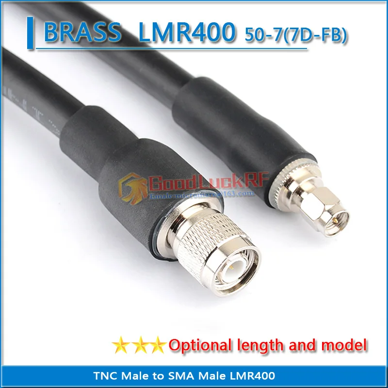 

High-quality L12 TNC Male to SMA Male Coaxial Pigtail Jumper LMR400 RG8 RG8U RG8/U SYWV50-7 7D-FB extend Cable 50 ohm