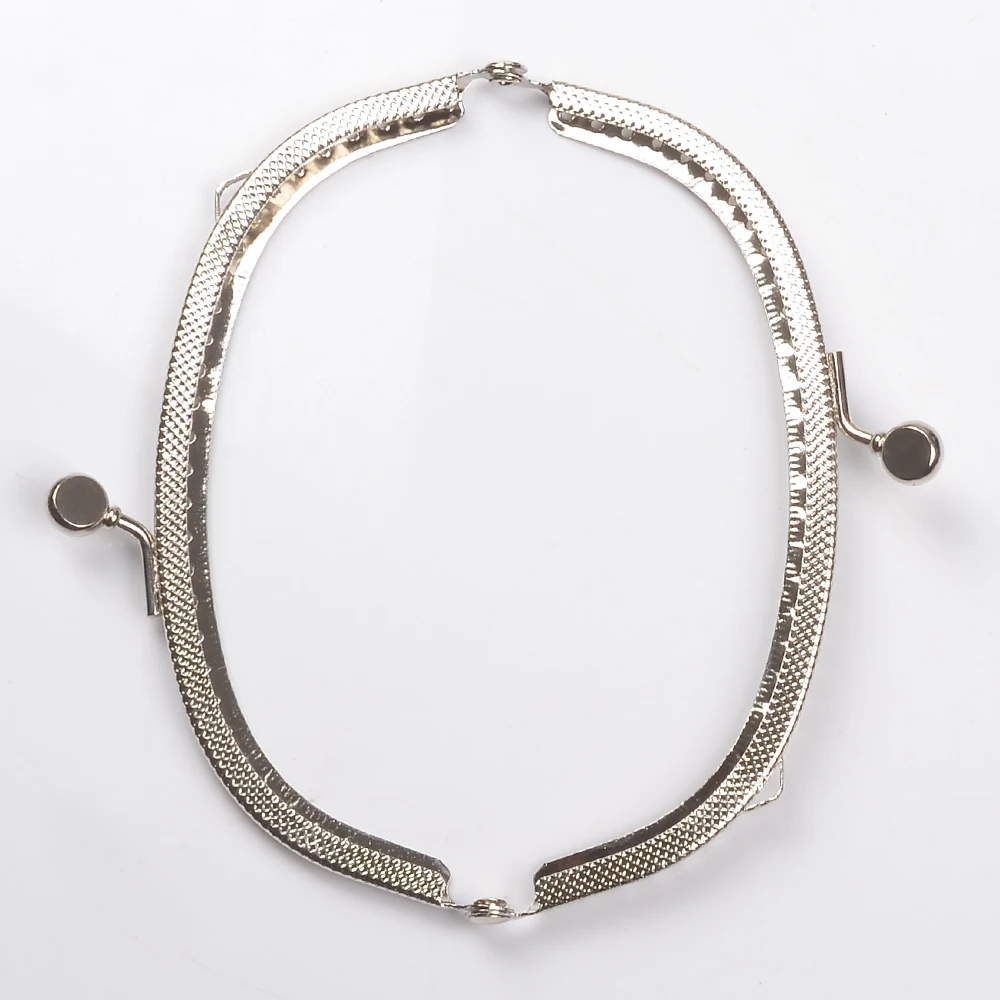 10pcs Lot 12.5cm Metal Purse Frame Handle for Clutch Bag Handbag Accessories Making Kiss Clasp Lock Antique Bronze Bags Hardware