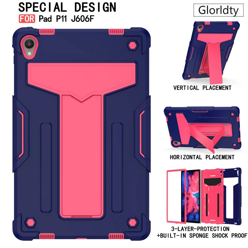

Heavy Duty Shockproof Stand Cover For Lenovo Tab M10 Plus FHD 10.3 HD 2nd Gen 10.1 M8 8.0 P11 Pro Tablet Case