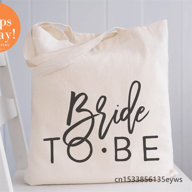 

Хипстерские сумки-тоуты для покупок с мультяшным принтом Bride To BeGraphic, женская сумка-шоппер