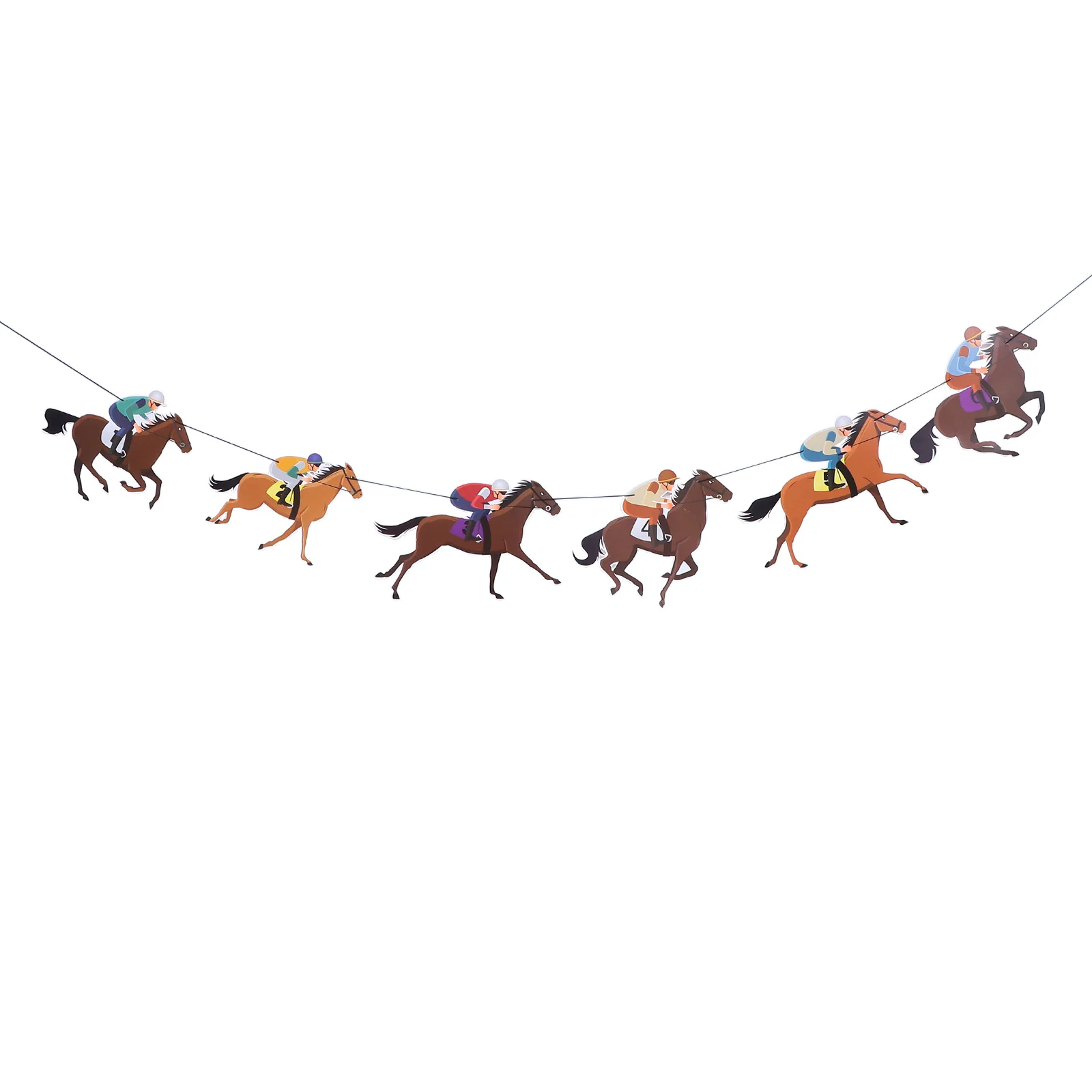 

Horse Birthday Banner Racing Streamers Farm Theme Decor Derby Banners Party Supplies for Birthday Wedding Party Decoration
