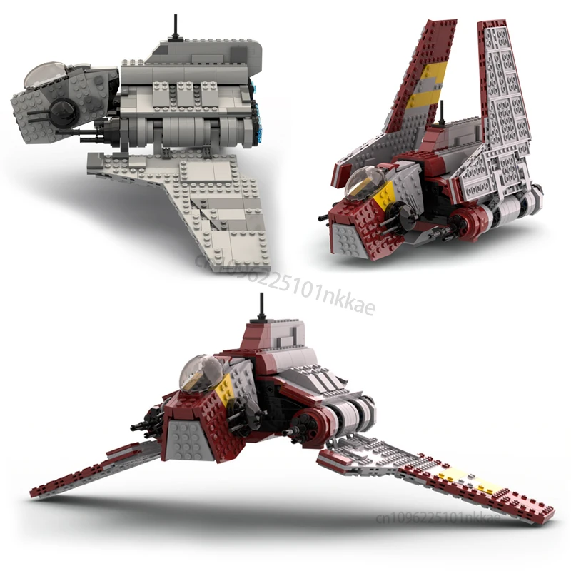 НОВЫЙ Nu Class Attack Shuttle Imperial Version Building Blocks Diy SpaceShip Battle Republic Кирпичная игрушка Детский