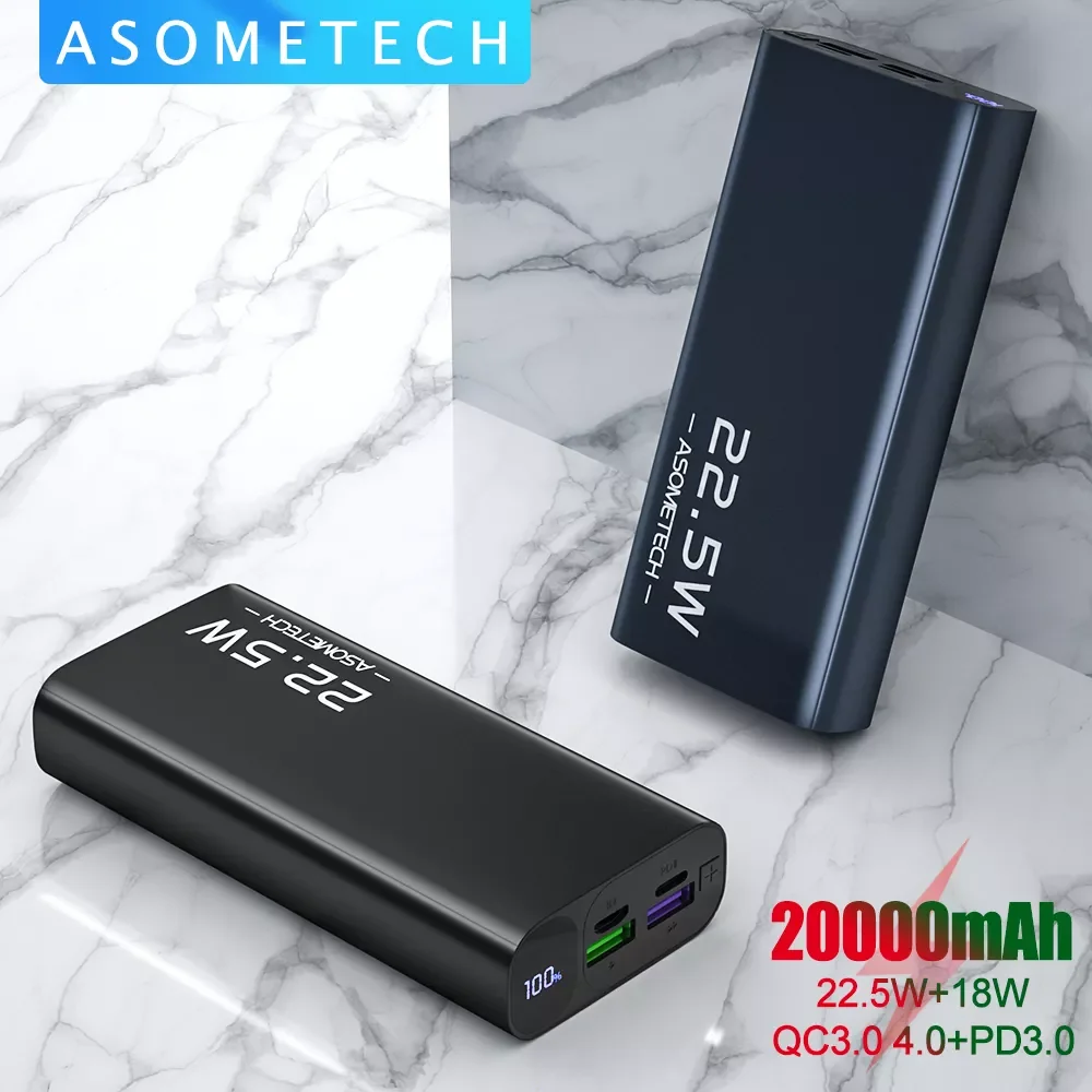 

2023NEW Power Bank 20000mAh Portable Charger USB C Type C PD3.0 Quick Charge QC3.0 Fast Charging Powerbank External Battery for