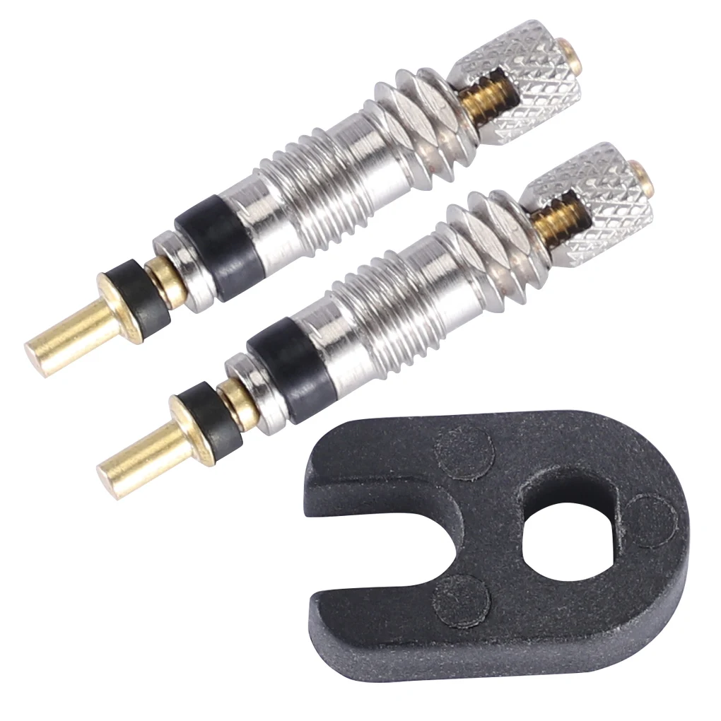 

2/6/12PCS Presta Valve Brass Core Tool MTB Road Bike Tubes Repair Tire Service Parts Bike Tire Air Valve W/ Optional Tool