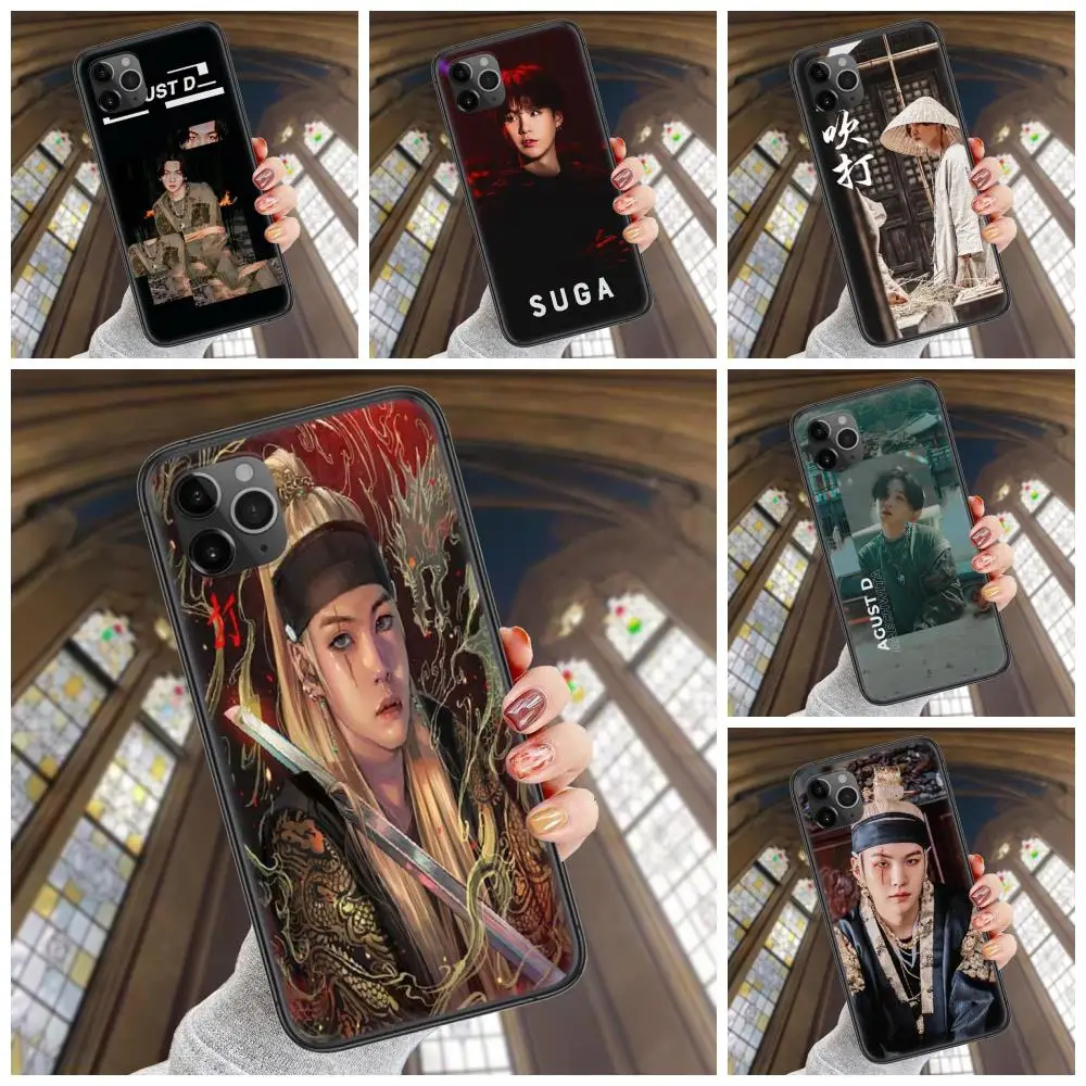 Черный чехол мягкий Prime Art Agust D Suga Лучшая цена для Samsung Galaxy J1 J2 J3 J4 J5 J6 J7 2016 2017 2018 Core Duo
