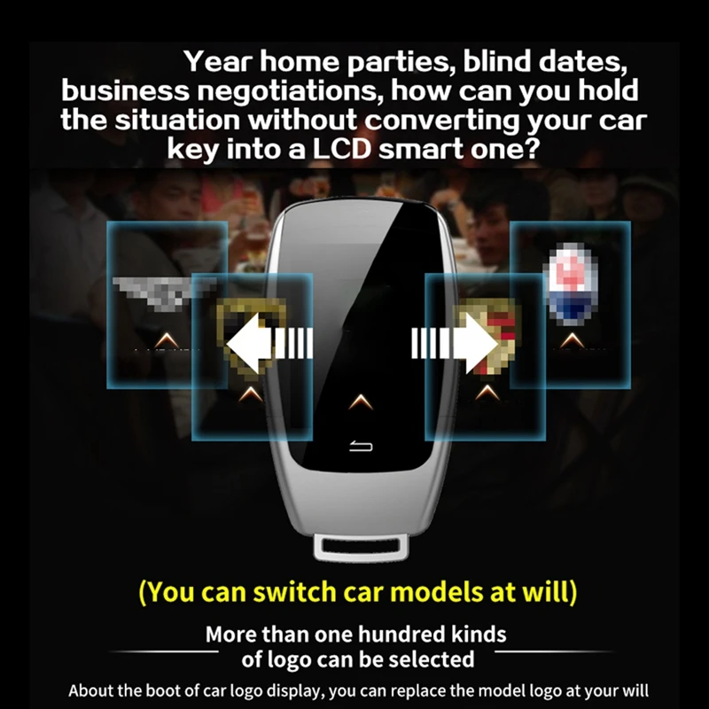 Автомобильный умный ЖК-дисплей телефон с дистанционным управлением для Mercedes-Benz