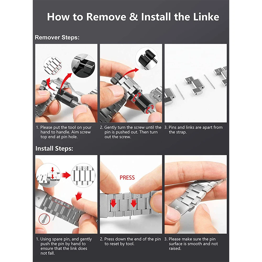 Stainless Steel Strap For Apple Watch 7 8 Band 45mm 41mm Link Bracelet IWatch Ultra 49mm 6 SE 5 4 44mm 40mm 42mm Accessories