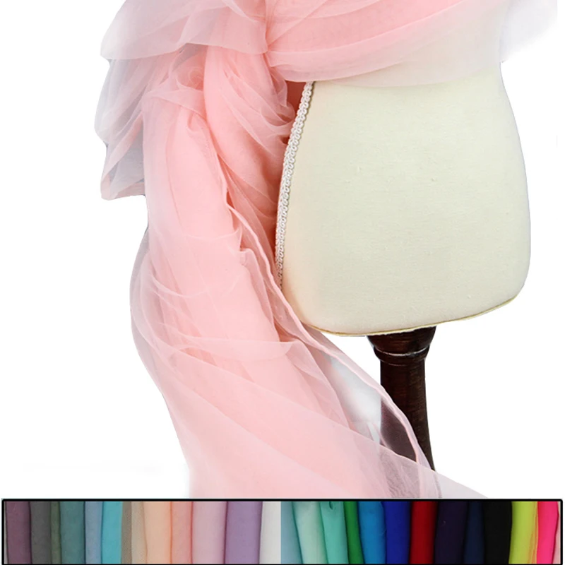 Женская сетчатая ткань мягкая тонкая однотонная кружевная пряжа для фотографий