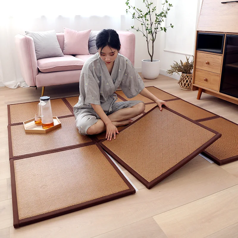 

Folding Mat Thickened Japanese-Style Tatami Rattan Mat Sleeping Mat Summer Student Children'S Kindergarten Nap Floor Bedroom