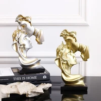 creative abstract art couple decoration living room wine cabinet study decorations character sculpture crafts wedding gift