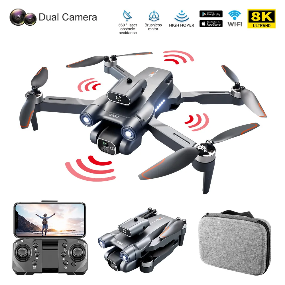 

New S1S Mini RC Drone 4K Profesional 8K UHD Camera Obstacle Avoidance Aerial Photography Brushless Foldable Quadcopter Toys 3KM