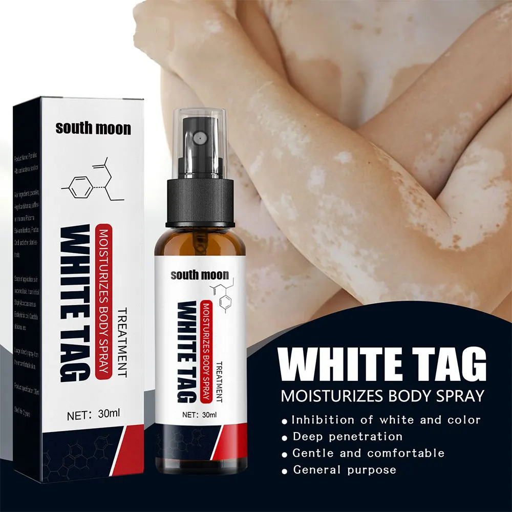 

Vitiligo очищающий спрей улучшает темные пятна от пота и белых пятен, уменьшает отбеливание и увлажнение кожи 30 мл