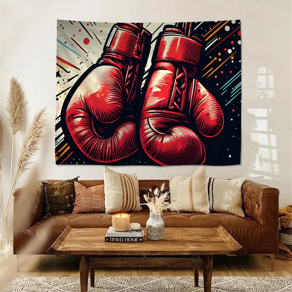 Боксерские боксерские перчатки HD подвесной богемный гобелен индийский Будда