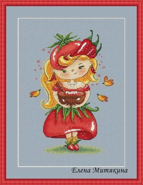 

Chili Girls 27-36 embroidery kits, cross stitch kits,cotton frabric DIY homefun embroidery Shop10