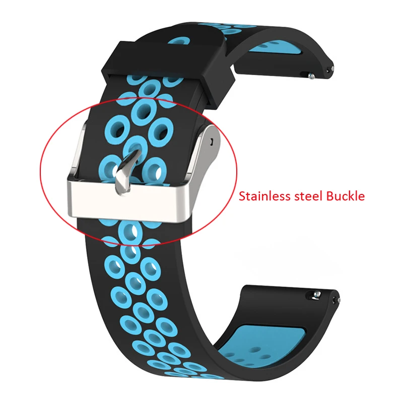 Ремешок силиконовый для наручных часов спортивный браслет Samsung Galaxy Active 2 40 мм 44 Watch