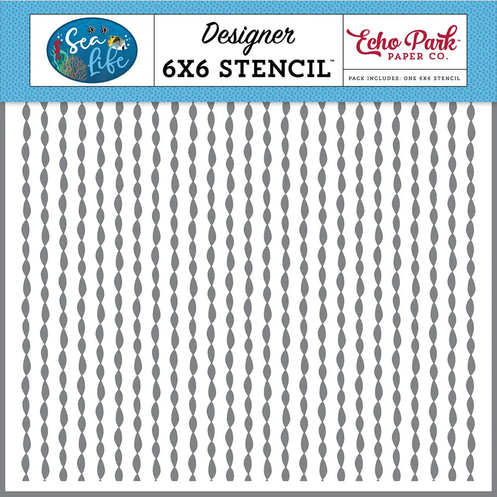 

2022 New Arrival Seaweed 6" Square Stencils Diy Craft Scrapbooking Greeting Cards Album Diary Decoration Paper Coloring Molds
