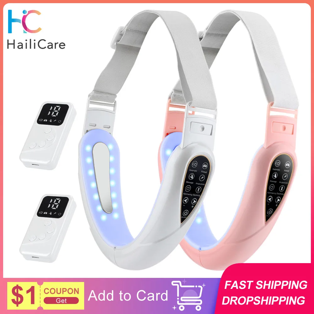 

Устройство для подтяжки лица с пультом дистанционного управления, подтяжка для лица и подбородка, укрепляющая светодиодная фотонная терап...