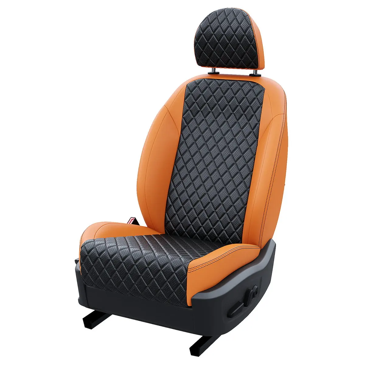 Чехлы на Шкода Октавия А8 4 2020-2023 Экокожа с ромбом