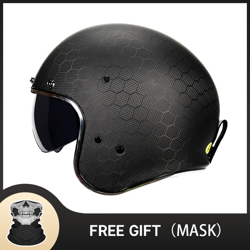 Змеиный матовый унисекс легкий углеродное волокно анфас мотоциклетные уличные