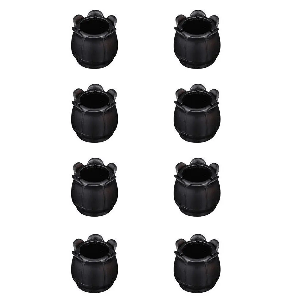 

8 Silicone Felt Chair Leg Caps Feet Cover Pads Furniture Table Floor Protectors