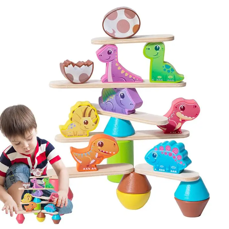 

Stacking Animal Toy Montessori Stacking Toys For Kids Balance Blocks Educational Wood Blocks Sorting & Stacking Toys For