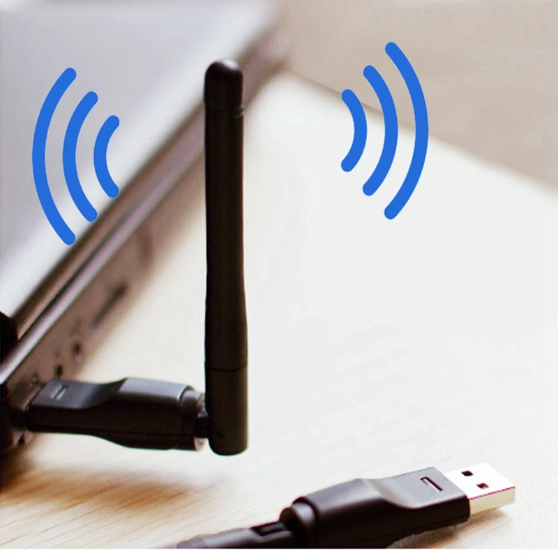 Сетевая LAN-карта MT7601, беспроводная сетевая карта с антенной, 150 Мбит/с USB, 2 дБ, приставка, беспроводная сетевая карта