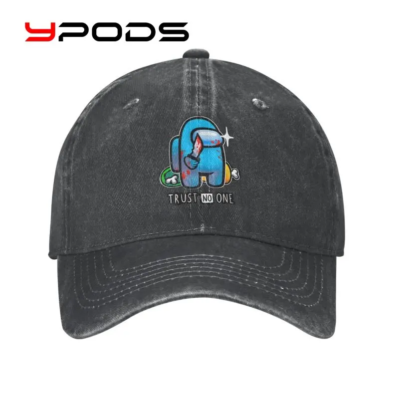 

Custom Cotton Trust No One Motorcycle baseball cap Outdoor Women Men's Adjustable Amongst Of Us Impostor Crewmate Dad Hat Spring