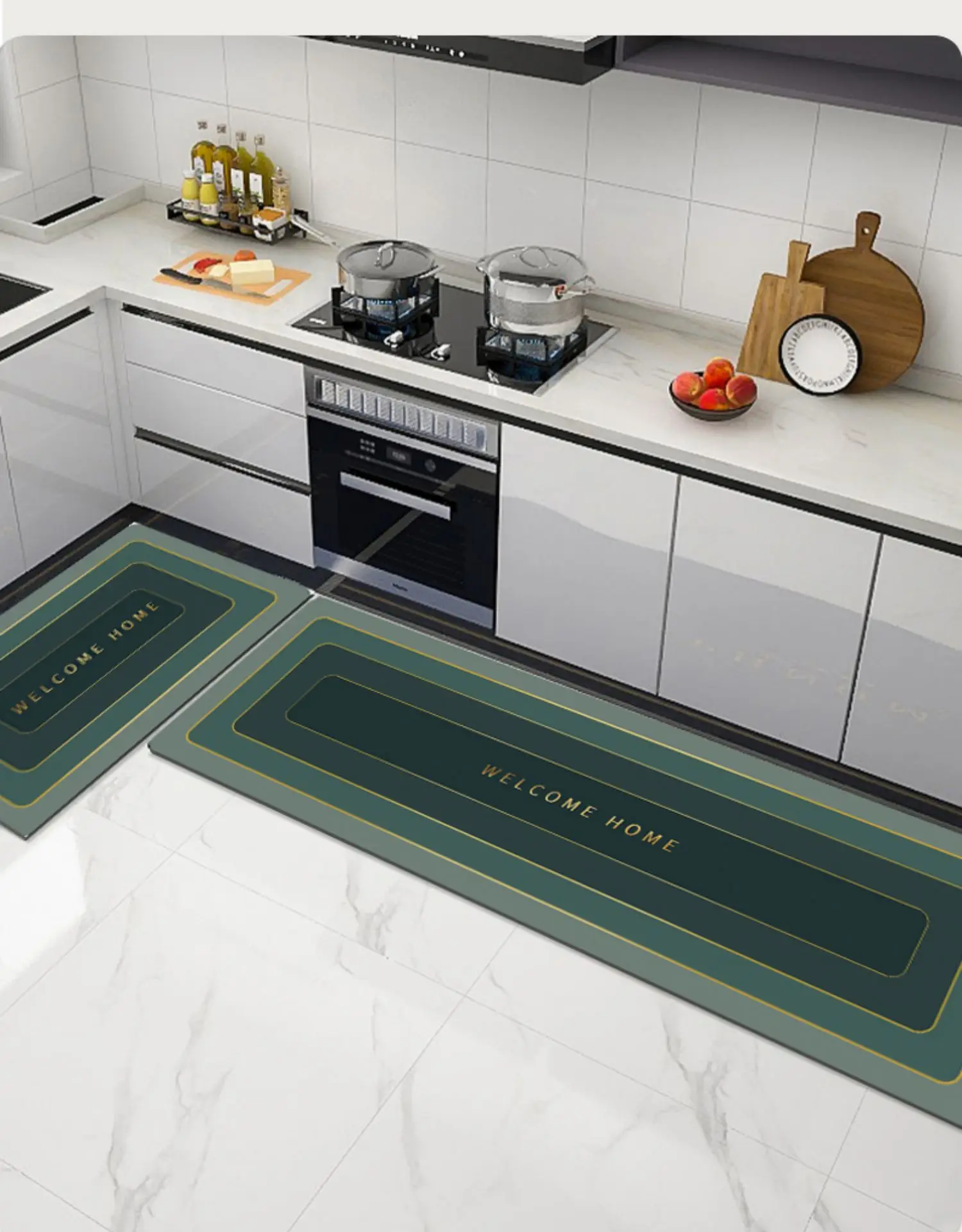 

GM0132 напольный коврик из диатомеловой глины для кухни, коврик для ног, нескользящий, маслостойкий и водопоглощающий коврик, домашний ковер