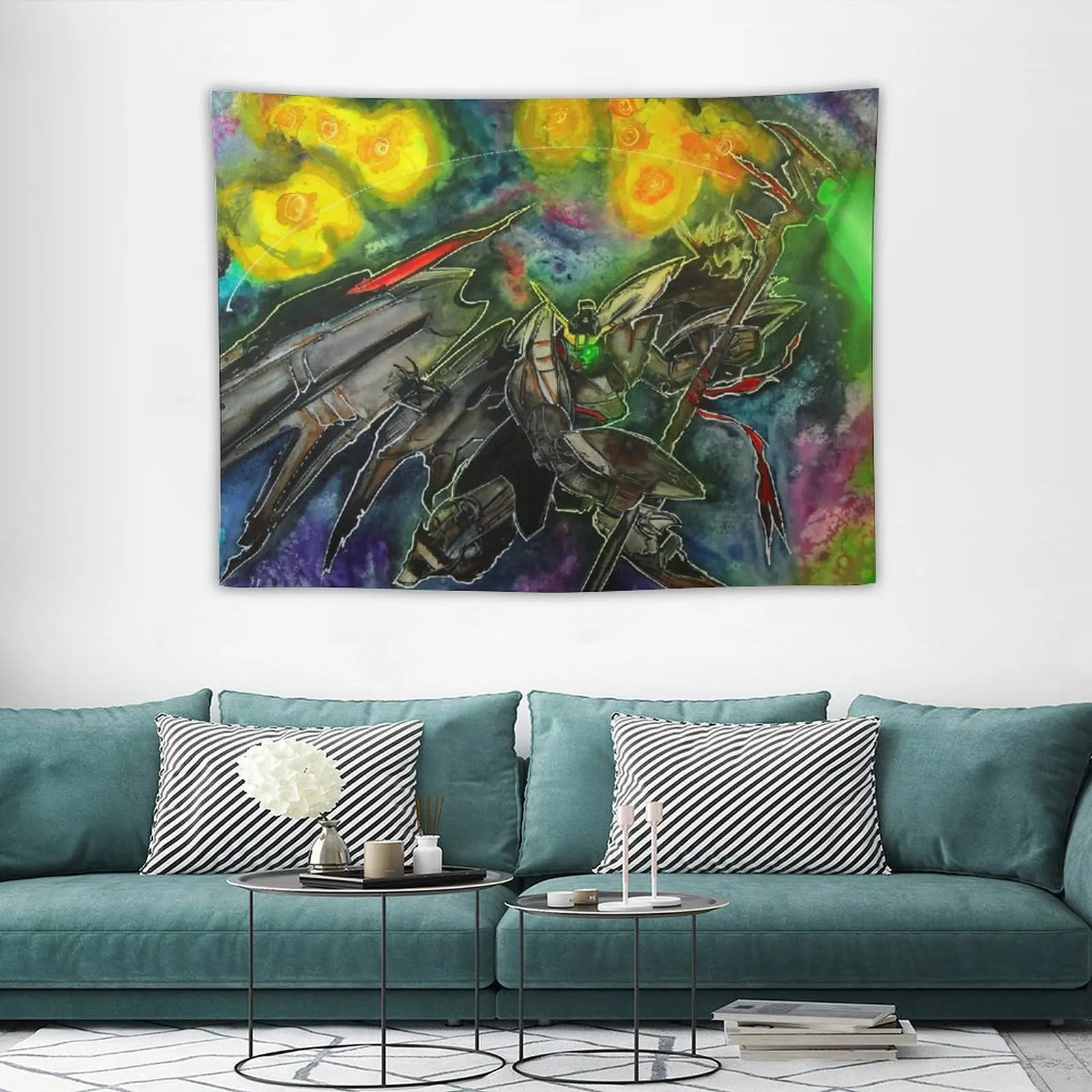 Deathsycthe Hell - Gundam Wing Endless Waltz от Sammy Castillo Гобелен Домашние украшения Эстетический
