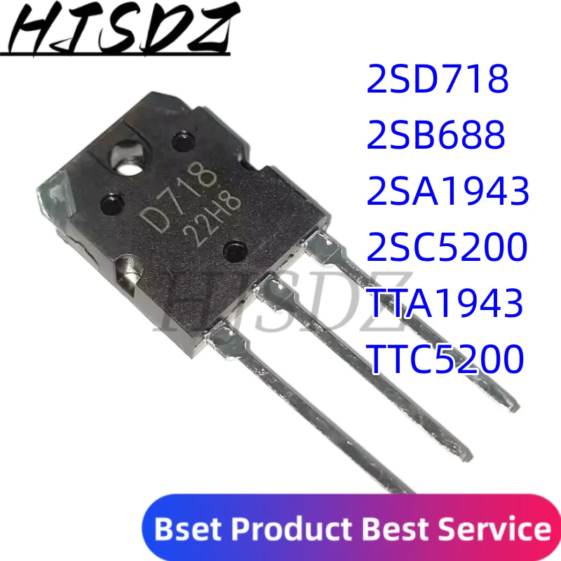 5 штук 2SD718 2SB688 2saeas 2SC5200 aeas C5200 D718 D688 TO3P, усилитель звука для трубы, triodo, транзистор