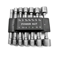 14pcs power nuts driver drill bit tools set metric socket wrench screw 14 driver hex keys 9pcs power nut driver drill bit set
