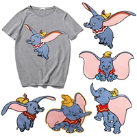 clothing embroidery iron on patch disney cartoon animation movie image dumbo cute badge cloth stickers diy childrens t shirt