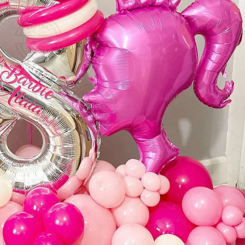 105 шт. детский воздушный шар из алюминиевой фольги для куклы Барби