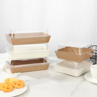 10pcs rechthoek food boxs cake paper box dessert boxes kraftpapier doos wikkelen dozen geschenkdozen bakken levert