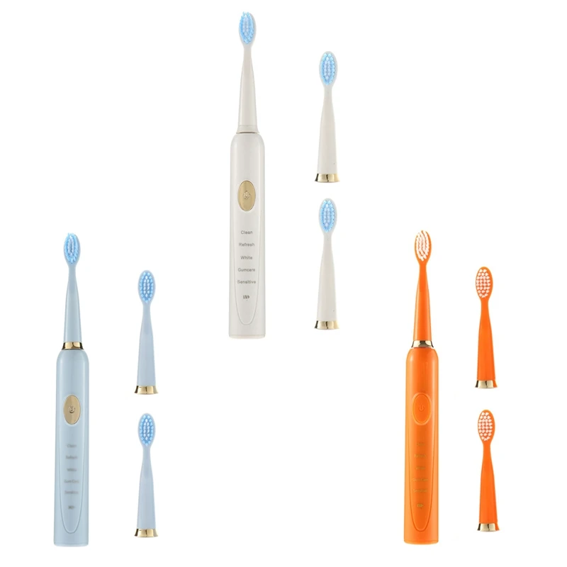 

Ultrasonic Electric Toothbrush Rechargeable Tooth Brushes Washable Whitening Teeth Brush Adult Timer Toothbrush
