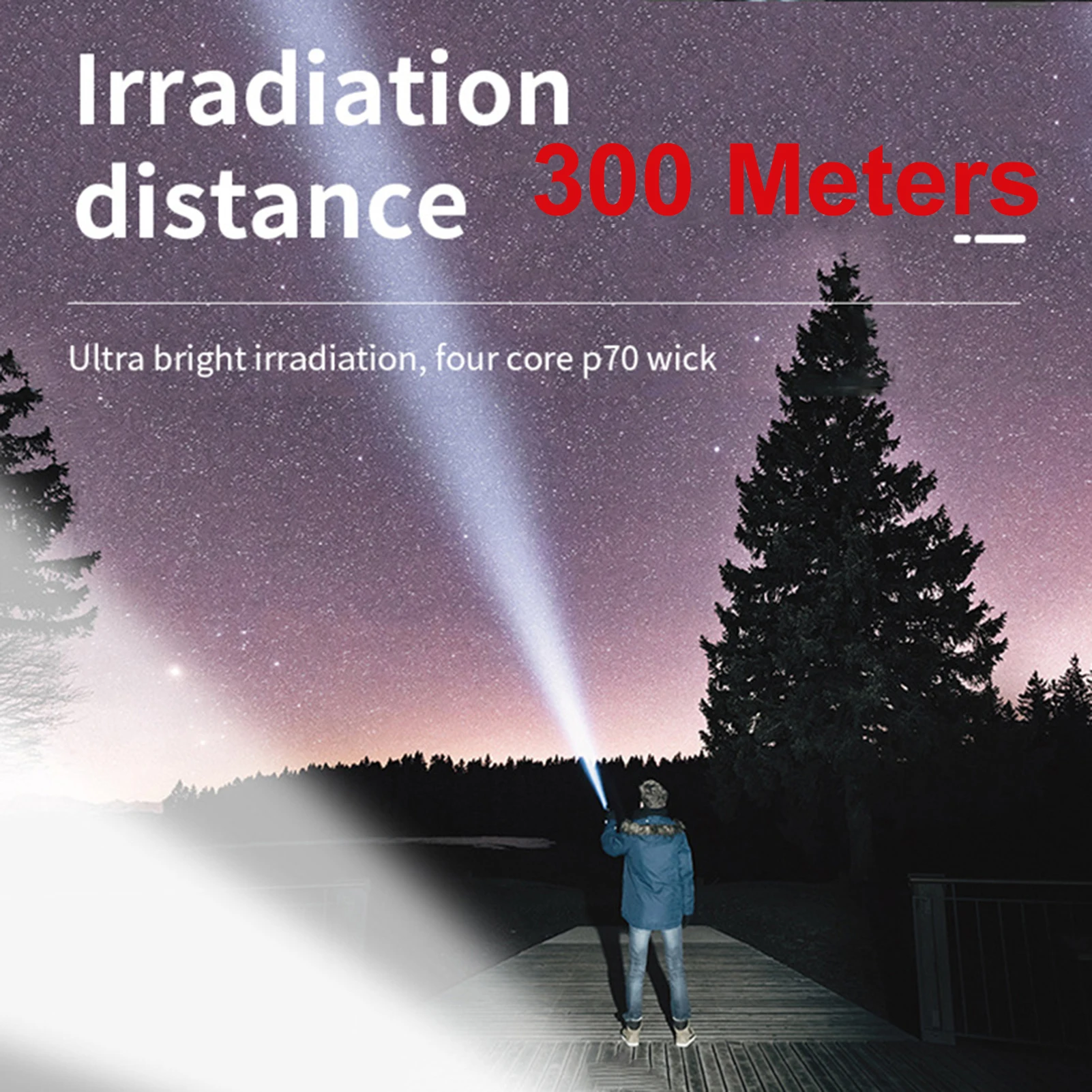 

High Power Led Flashlights Ultra-long Lighting Distance Lamp Searchlight Lantern Torches Adjustable Tripod 4 Diverse Lighting